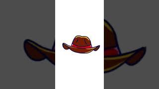 CowBoy Hat Drawing shorts [upl. by Anelhtac]