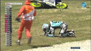 Danny Kent crash in AustralianGP [upl. by Liahus]