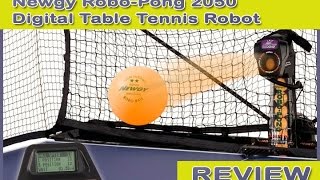 Newgy Robo Pong 2050 Digital Table Tennis Robot review [upl. by Myrah]