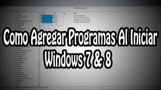 Como Agregar Programas Al Iniciar Windows 7 amp 8 HD [upl. by Danika]