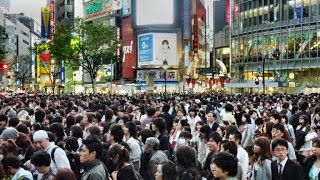 The famous Shibuya crossing  90 seconds [upl. by Wolk]