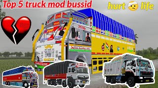 Tata truck mods for bussid Top 5 tata new truck mod tata truck mod with hurt life [upl. by Stephine265]