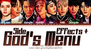 KINGDOM STRAY KIDS Side Effects  Gods Menu Lyrics 스트레이 키즈 自神  부작용  神메뉴 가사 Color Coded [upl. by Selia]