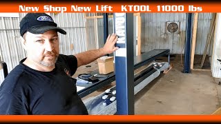 Part 1 Installing new Lift in new Shop quotSmooth Operatorquot autorepair [upl. by Annas]