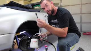 Harbor Freight Pneumatic Brake Bleeder Kit  DIY  Porsche 911 [upl. by Mancino500]