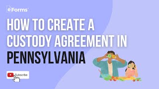 How to Create a Custody Agreement in Pennsylvania [upl. by Tihor]