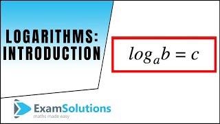 Logarithms  Introduction  ExamSolutions [upl. by Aicilegna]