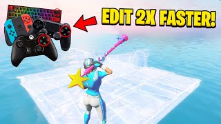 HOW TO EDIT LIKE A MACRO ON CONSOLE PS5XBOX  EDIT 10X FASTER  Fortnite Editing Tutorial [upl. by Aenit438]