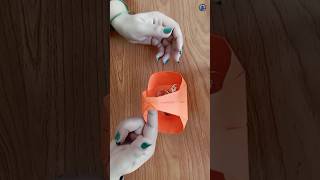 DIY how to make origami paper basket 🧺  paper craft  easy origami paper Craft ideas  Basket DIY [upl. by Lohse]