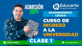 🔴 Curso de Ingreso a la UNIVERSIDAD 📕 Admisión 2025 📚 Clase 1 🧠 Razonamiento Lógico [upl. by Hsital]