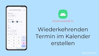 Wiederkehrenden Termin im Kalender erstellen Android 14 [upl. by Rozanne]