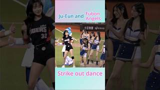 JuEun and Angels strike out dance晧禎大哥表情太可愛🥰 李珠珢치어리더 이주은 이주은치어리더 [upl. by Yrotciv]