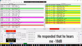 FT8 digital mode QSO example [upl. by Susy143]