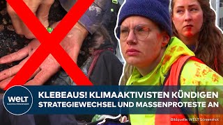 KLIMAKLEBER quotUngehorsame Versammlungenquot Strategiewechsel von Letzter Generation in Deutschland [upl. by Olleina]