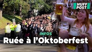 L’Oktoberfest dure deux semaines mais ils ne voulaient pas manquer la première chope [upl. by Auoz]