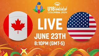 FINAL Canada v USA  Full Basketball Game  FIBA U18 Womens AmeriCup 2024 [upl. by Lirbaj]