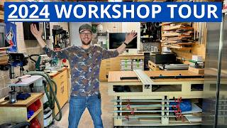 Tour of My One Car Garage Workshop  HUGE Upgrades in 2024 [upl. by Margalit]