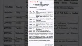 class 11 exam routine wbche semester1 examroutine [upl. by Azmuh]