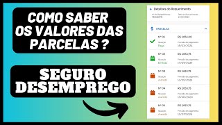 COMO SABER O VALOR DAS PARCELAS DO SEGURO DESEMPREGO [upl. by Adonis]