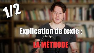 Explication de texte  La méthode [upl. by Mccullough]