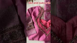 styles blouse back design blouse shortvideo trending fashion saree [upl. by Asserac111]