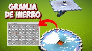 GRANJA de HIERRO con PISOS Fácil y Eficiente  Minecraft Java Tutorial 120 [upl. by Dinin]