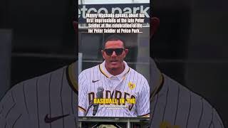 MANNY MACHADO TALKS FIRST IMPRESSIONS OF THE LATE GREAT PETER SEIDLER padres baseball shortsfeed [upl. by Latterll]