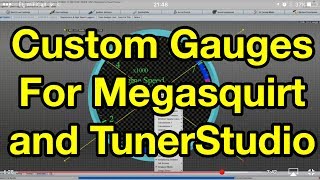 HOW TO use Dashboard Designer in TunerStudio  Part 2  Gauge Customisation [upl. by Kosel]