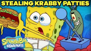 Planktons Top 20 Attempts to Steal the Krabby Patty 🍔  SpongeBob [upl. by Ube642]