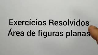 Professor Francisco Matemática 7° ano  Exercícios resolvidos  Área de figuras planas [upl. by Ahsinwad]