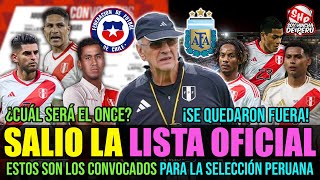 ESTOS SON LOS CONVOCADOS DE FOSSATI PARA LOS PARTIDOS CONTRA CHILE Y ARGENTINA POR LAS ELIMINATORIAS [upl. by Takeshi]