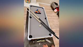 Rally and Roar Tabletop Pool Table Set and Accessories 40” x 20” x 9”  Mini review [upl. by Ciapas]