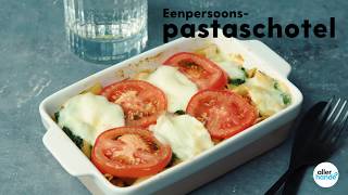 Eenpersoons pastaovenschotel  Allerhande [upl. by Ashlan]