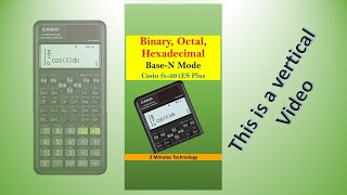 How to use Binary Octal Hexadecimal number system in calculator Casio fx991ES Plus 2020 [upl. by Ihab959]