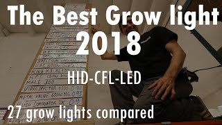 The best grow light 2018  HID CFL amp LED compared [upl. by Treharne]