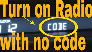 Acura TL Radio Code Instructions [upl. by Nolos]