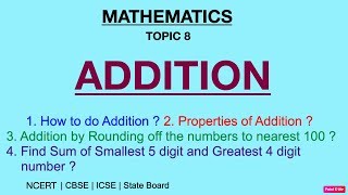 Learn ADDITION PROPERTIES OF ADDITION Grade 1 10 How to teach kids at home [upl. by Etsirhc]