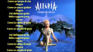 Alegria Cirque Du Soleil Alegria lyrics [upl. by Rolland747]