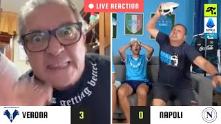 VERONANAPOLI 30 LIVE REACTION  quot🤬 VERGOGNAquot  TIFOSIAMO [upl. by Refotsirhc]