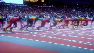 Usain Bolt  London Olympics 100m Final 2012 963 [upl. by Akehsyt836]