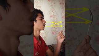 Concave Mirror ne exam mai madat ki😂  Practical explanation shorts youtubeshorts science [upl. by Kaile]