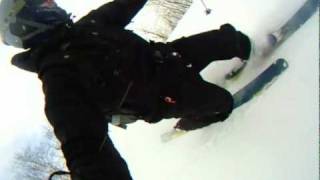 Telemark ski Niseko Hokkaido February 2010 GoPro [upl. by Eatnoled]