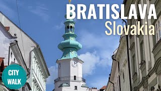 Bratislava Slovakia Old Town Walking Tour 🇸🇰 Walking 15 points of interest in Bratislava [upl. by Hara575]