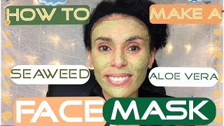 How To Make A Seaweed and Aloe Vera Detox Face Mask [upl. by Calva]