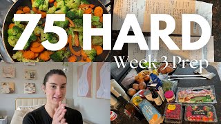 75 Hard Week 3 Vlog  Meal Prep Grocery Haul and Fitness Routine [upl. by Regan749]