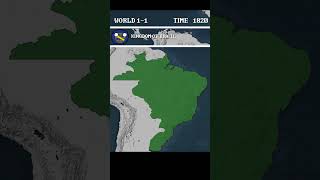 Brazil level up Brazilian territorial evolution shorts [upl. by Spillihp]