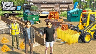 I BOUGHT A HAUNTED GOLD MINE HALLOWEEN SPECIAL  FARMING SIMULATOR 22 [upl. by Ahselaf]