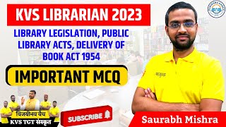 Library Legislation Public Library Acts Delivery of book act 1954  Saurabh Sir  kvs library [upl. by Auqenahs]