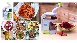 How To Use The Zalik Spiralizer 4Blade Vegetable Spiral Slicer [upl. by Jacoby]