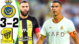 Al Nassr vs Al Ittihad 32  RONALDO vs BENZEMA  All Goals and Highlights 2023 [upl. by Susie]